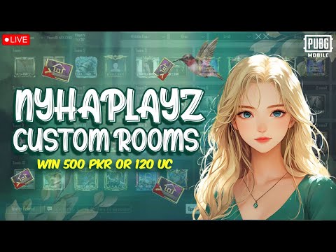 PUBG MOBILE LIVE | CUSTOM ROOMS | CASH ROOMS | NYHAPLAYZ #pubgmobile #pubgm #customroom #uc #cash