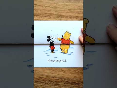 How Pooh got his shirt! Share with your BFF 💓 #friends #art #artist  #drawing #draw #bff #cartoon