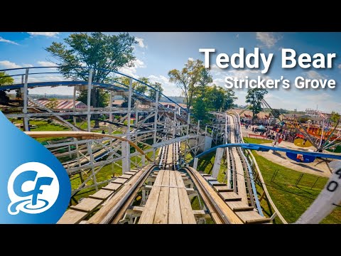 Teddy Bear front seat on-ride 5K POV @30fps Stricker's Grove