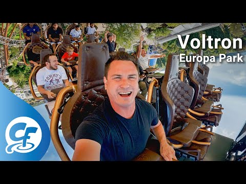 Voltron front seat on-ride reverse ridercam 5K POV @60fps Europa Park