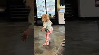 Toddler Dancing in Bakery #toddlercute #toddlerdancing #tovii #toddlermom