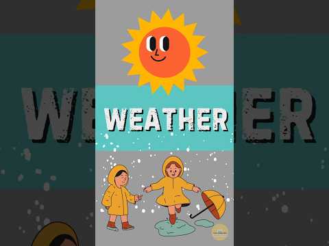 ‘WEATHER’ in English ☁️🌤️🌦️🌨️⛈️What is the weather like? Comments👇   #funny #english #vocabulary