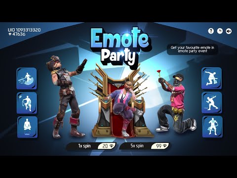 Next 100% Emote Party Event Free Fire🤯🔥|New Emote Party Event Bangladesh server |Free Fire New Event