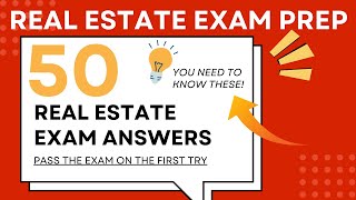 🔥🚀🔥Real Estate Exam 2024 - Pass The Real Estate Exam with 50 Exam Answers 🏡🏡🏡