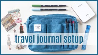 Europe Travel Journal Setup + Journaling Supplies