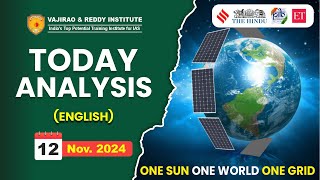 12 November 2024 Current Affairs Today Analysis in English by Vajirao & Reddy IAS Institute