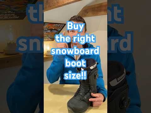 What’s my snowboard boot size? #snowboarding