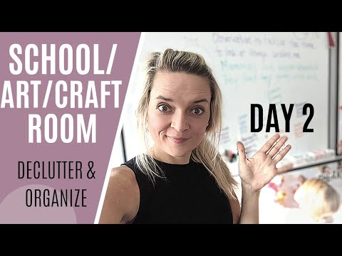 HOMESCHOOL ROOM DECLUTTER DAY 2 | DEEP CLEAN & ORGANIZE | Clean with me