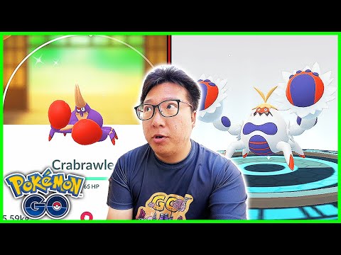 Shiny Crabrawler Caught During The Spelunker’s Cove Event in Pokemon GO