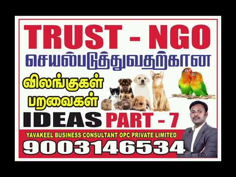 TRUST NGO செயல்படுத்துவதற்கான IDEAS - PART -7 - "How to Animal Welfare Trust registration in Chennai