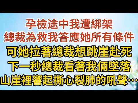 《我想離婚》第09集：孕檢途中我遭綁架，總裁為救我答應她所有條件，可她拉著總裁想跳崖赴死，下一秒總裁看著我倆雙雙墜落，山崖裡響起撕心裂肺的吼聲…… #戀愛#婚姻#情感 #愛情#甜寵#故事#小說#霸總