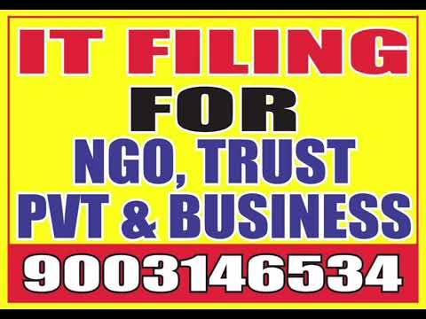 Income Tax Filing for Businesses -Trust Income Tax Filing -  NGO Tax Filing Chennai tamil nadu