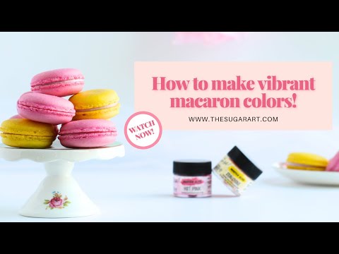 Achieve Vibrant Colors In Macarons!