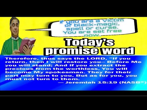 Today’s Promise Word 23rd October by Fr Jose 👆@LogosVoiceTV