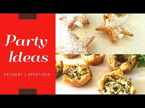 PUFF PASTRY DESSERT AND APPETIZERS | LAST MINUTE PARTY SNACKS