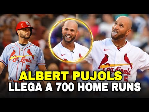 HISTORICO ALBERT PUJOLS LLEGO A 700 HOME RUNS, CARDINALS VS DODGERS - MLB BASEBALL SPORTS