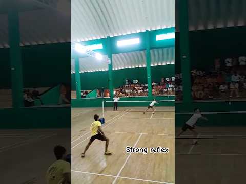 16 December match day strong reflexes 💪#badminton #ytshorts #subscribe #short