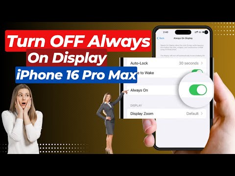 How to Turn OFF Always On Display in iPhone 16 Pro Max | Keep iPhone Display on Longer