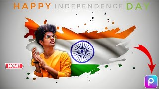 independence day photo editing in PicsArt Mobile 🇮🇳😍