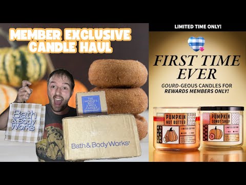 Member Exclusive Candle Haul + New Fall Wallflower Refill | Bath & Body Works