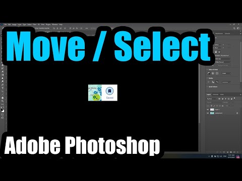 How to Move a picture instead of making a Selection (Photoshop, Layers, Lock, Pan)