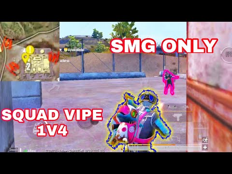 🔥SQUAD WIPE 1V4🔥 SMG only⚡PUBG Mobile 🇮🇳 | 5 Finger + full Gyroscope|PUBG Mobile|AR Mix Club