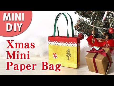 【MINI DIY】Xmas仕様ミニチュアペーパーバッグ作り