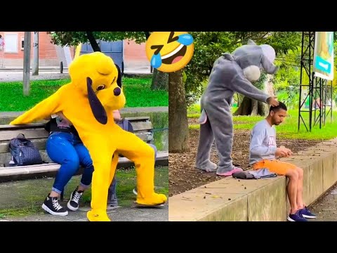 Bad bunny 🐰🐰 funny prank with strangers 😅😅| bunny prank video