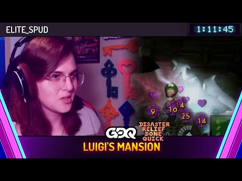 Luigi's Mansion by Elite_Spud in 1:11:45 - Disaster Relief Done Quick 2024