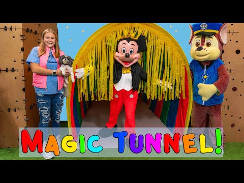 Assistant joined by Pikachu in the Magic Tunnel Mickey and Paw Patrol