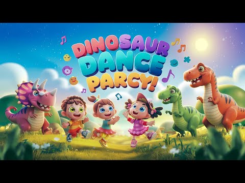 🦖🦕 Dinosaur Dance Party! | Kids Songs & Animation | Fun for Toddlers!