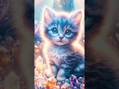 Crystal Kitten #kitten #crystals #music