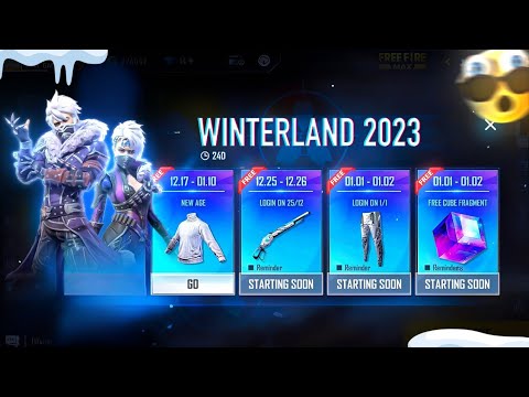 WINTERLAND EVENT 2023 FREE REWARDS🔥-IN FREE FIRE | FREE FIRE NEW EVENT | FF NEW EVENT