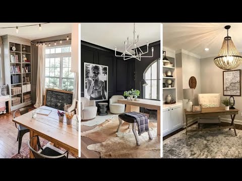 54 Inspiring Modern Farmhouse Home Office Decor Ideas to Elevate Your Workspace