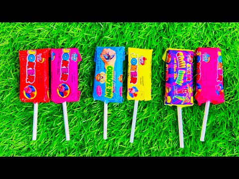 Some popular Candies in the World | New Milk Bottle | mini Cooking | Ice Cream Pop It | Asmr Coca