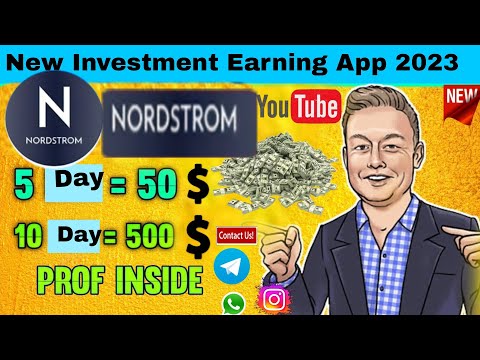 Nordstrom New USDt investment Earning App 2024//Live Withdraw Proof video /Make Money Online at Home