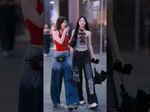 Chinese Street Fashion Couple Ootd Girls Fashion Style #shorts #douyin