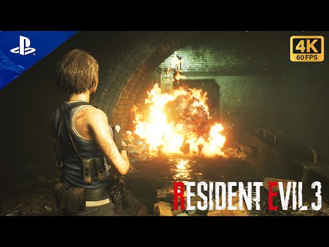 Resident Evil 3: Remake | Part 4: Into The Sewers | (CINEMATIC GAMING PLAYTHROUGH)