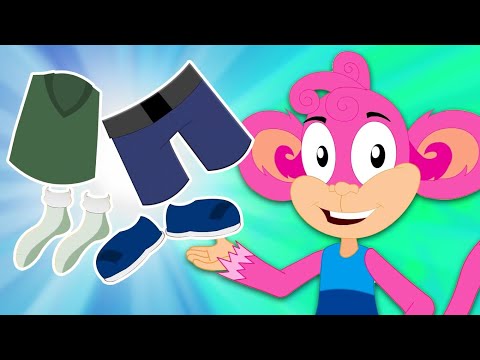 Steps To Dress Song Cartoon Videos & Kids Nursery Rhymes