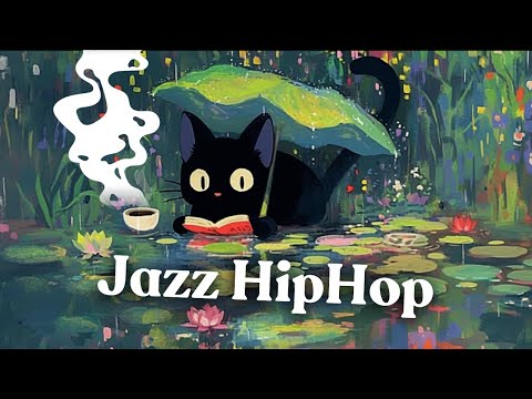 Lo-fi Jazz HipHop in Rain ☂️ "Reading is food for the mind and soul (with coffee)"