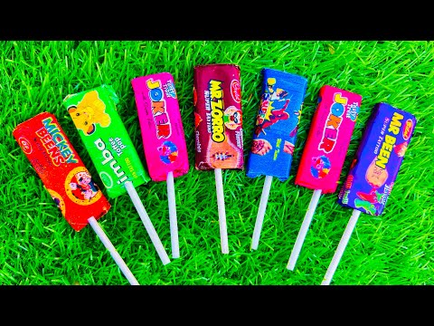 Some popular Candies in the World | New Milk Bottle | mini Cooking | Ice Cream Pop It | Asmr Coca