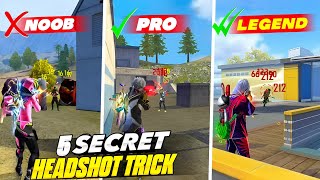 New UMP Secret Headshot Trick 🔥 || Free Fire India Auto Headshot Pro Settings || FireEyes Gaming