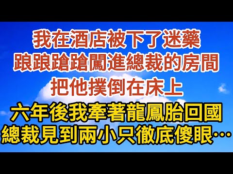 【上】我在酒店被下了迷藥，踉踉蹌蹌闖進總裁的房間，把他撲倒在床上，六年後我牽著龍鳳胎回國，總裁見到兩小只徹底傻眼…#愛情 #婚姻 #情感故事 #故事 #小說#現代言情