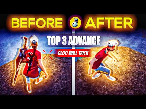 TOP 3 NEW ADVANCE GLOO WALL TRICK LIKE LEGENDS🔥 / JOYSTICK STYLE SECRET GLOO WALL TRICKS🤯⚡