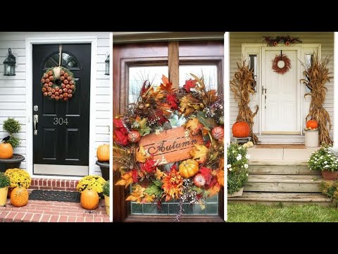 50 Charming and Welcoming Fall Front Door Decorations to Greet the Season