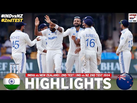 India vs New Zealand 2nd Test Day 3 Highlights 2024 | IND vs NZ 2nd Test Day 3 Highlights 2024