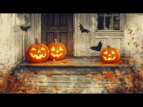 Halloween Vintage TV Art | 12 Images | 2 Hours | Halloween TV Art | Ghost TV Art | Fall Decor | 4K