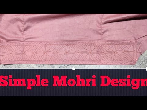 Stitching Simple Mohri Design | Simple design | Mohri