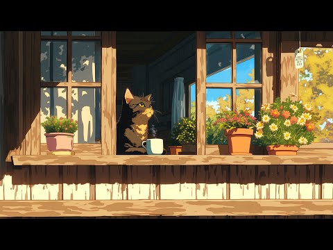 Autumn Mood 🍂🐾 Relaxing 1990s Lofi Mix for Study & Work 🎵 Music for cat ~ Lofi hip hop