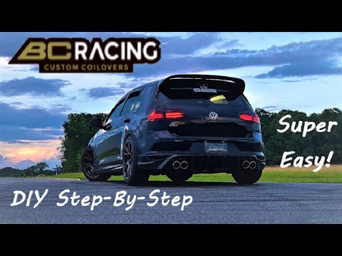 DIY VW MK7 GTI BC Racing Coilover Install! Step-by-step Walk-Through!